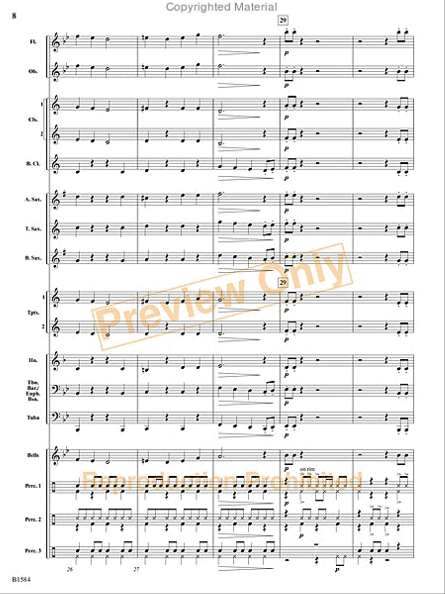 Cubano Bueno Cubano Bueno Concert Band scores gallery preview page 9