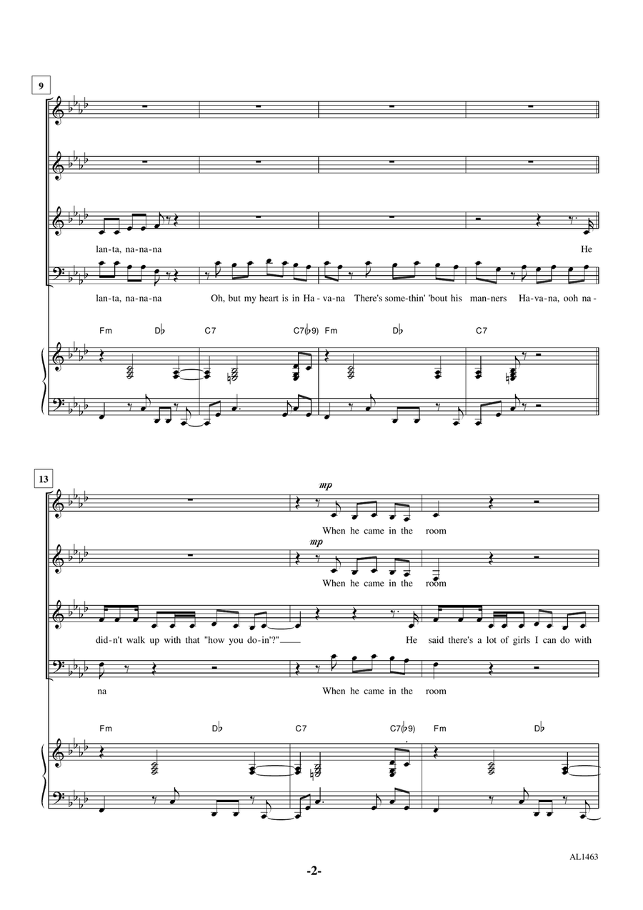 Havana 3-Part scores gallery preview page 2