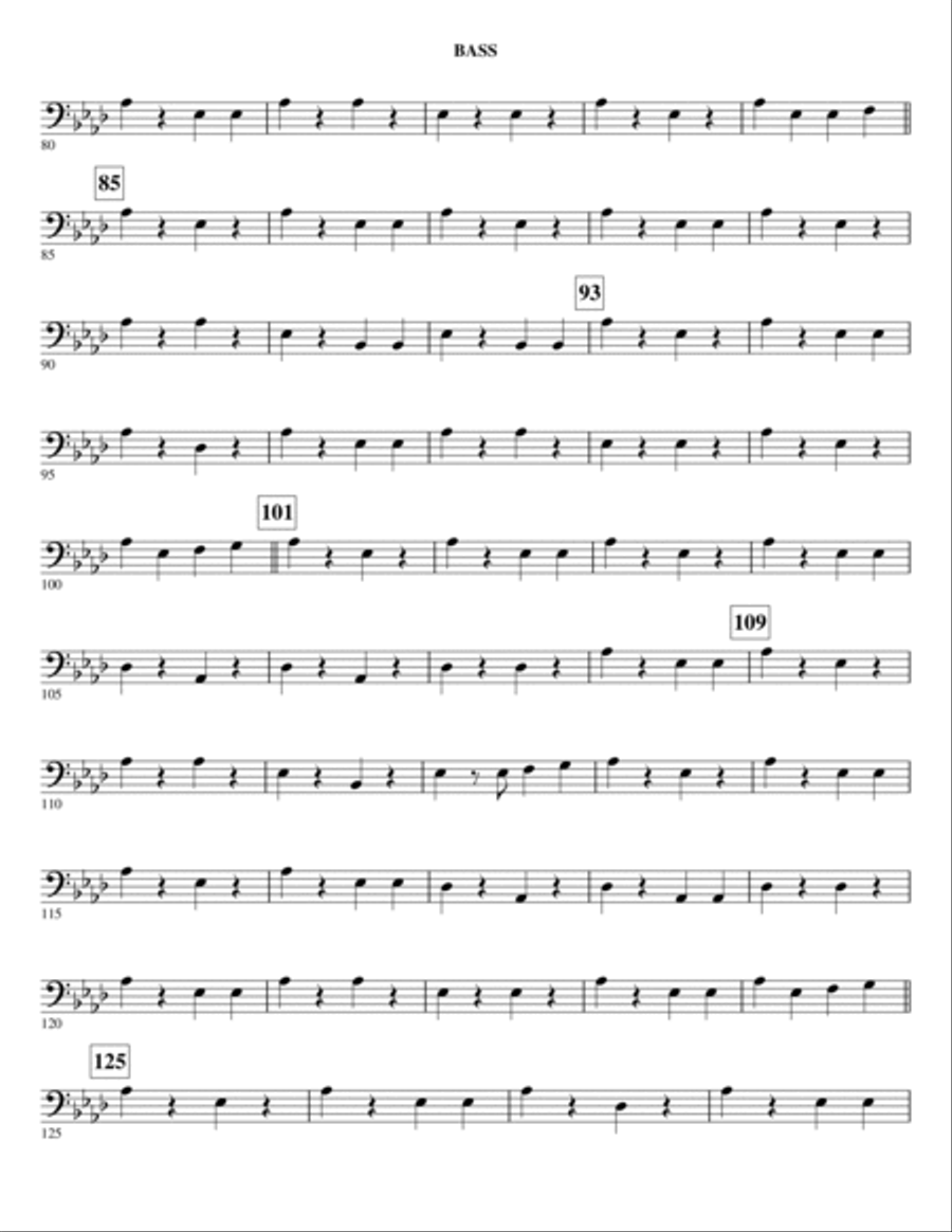Over In The Gloryland - Bass Choir scores gallery preview page 3