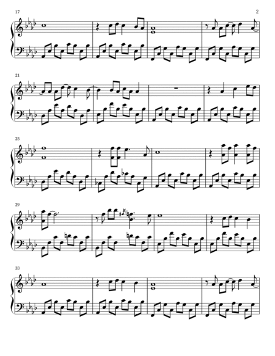 Every Breath You Take Piano Solo scores gallery preview page 3