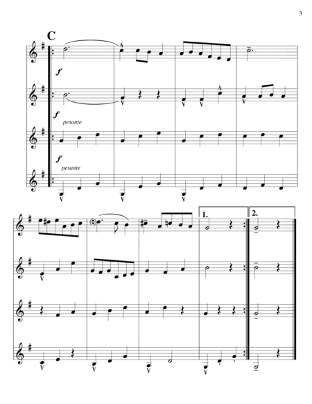 Petit Allegretto-Noskowski-Clarinet Quartet image number null