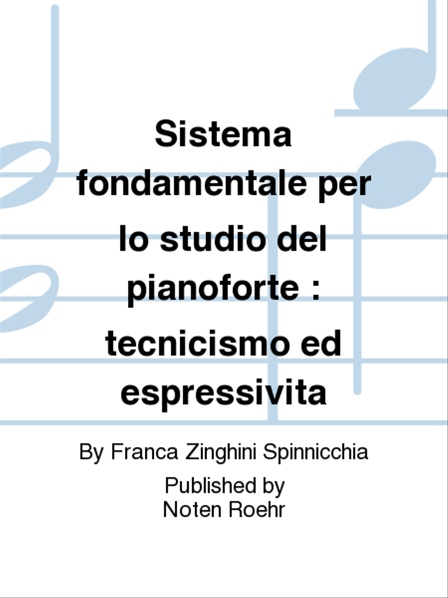 Sistema fondamentale per lo studio del pianoforte Piano Method scores gallery preview page 1