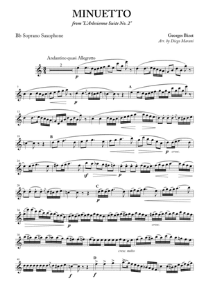 Minuetto from "L'Arlesienne Suite No. 2" for Saxophone Quartet