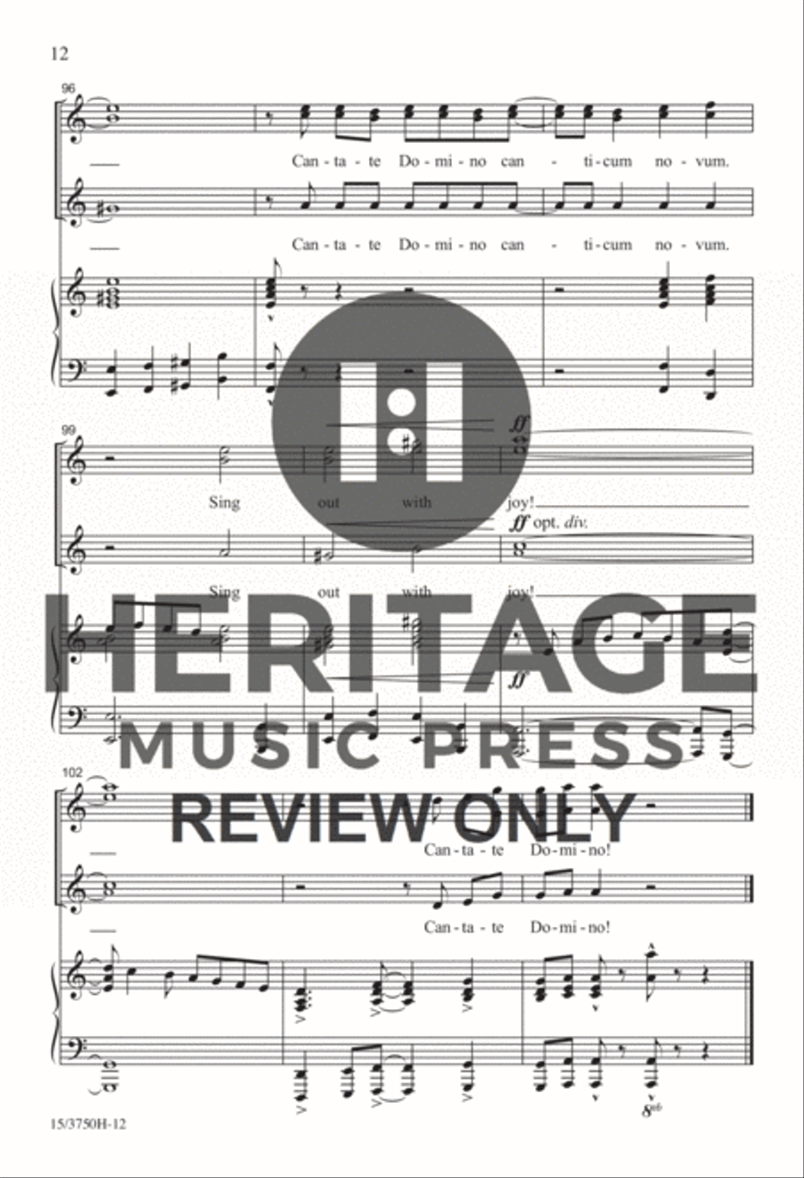 Cantate Domino Cantate Domino SSA scores gallery preview page 10