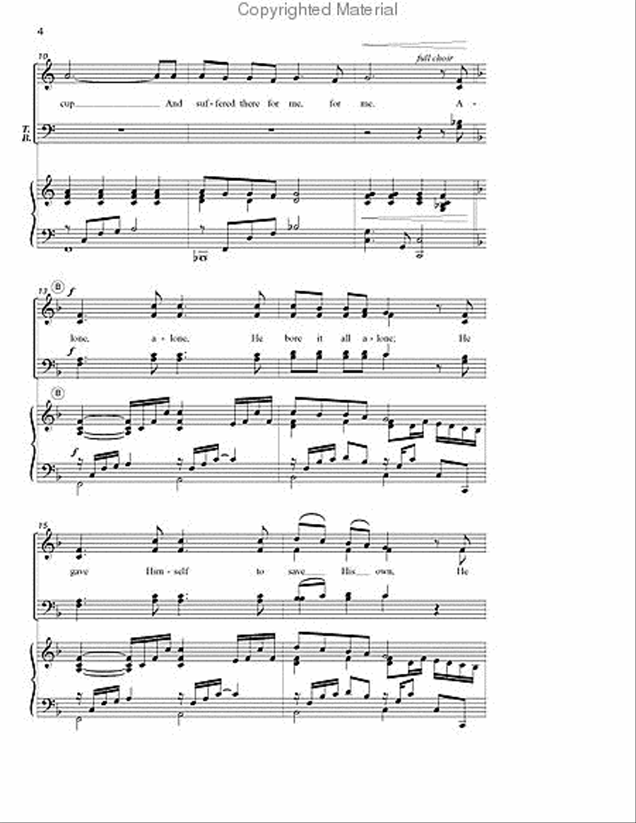 Alone Alone 4-Part scores gallery preview page 3