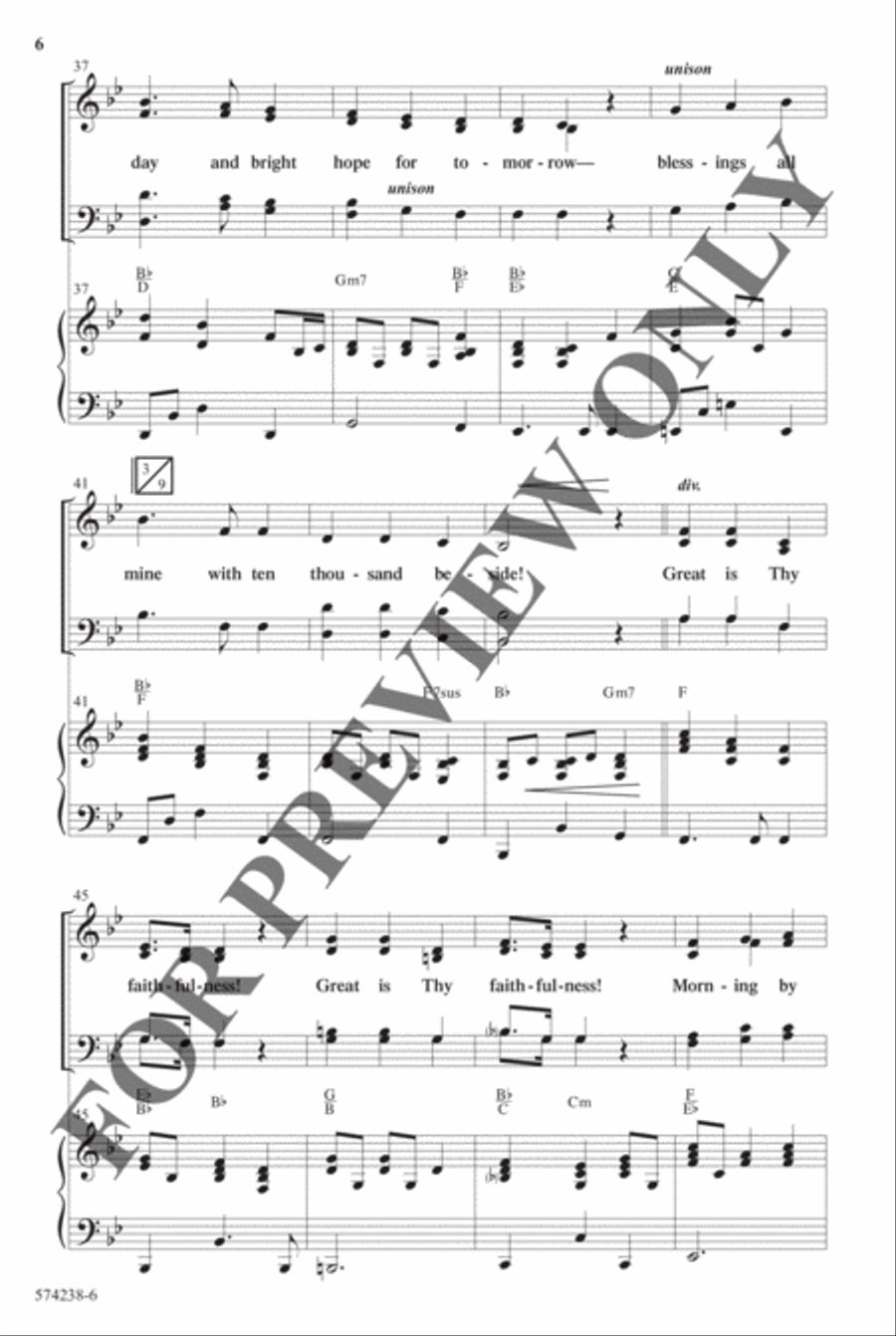God's Faithfulness Medley - Anthem Choir scores gallery preview page 5