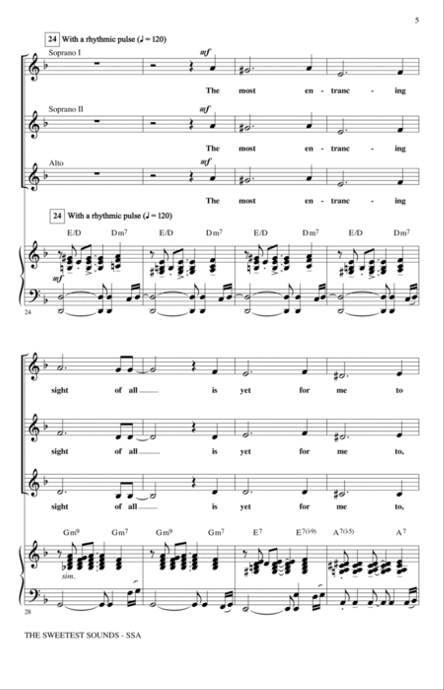 The Sweetest Sounds (from Cinderella) (arr. Mark Brymer) SSA scores gallery preview page 4