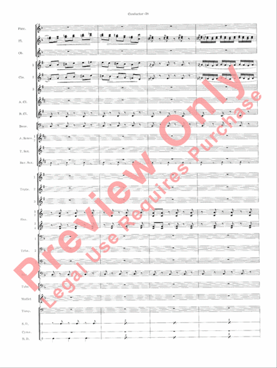 Carmen Suite Concert Band scores gallery preview page 40