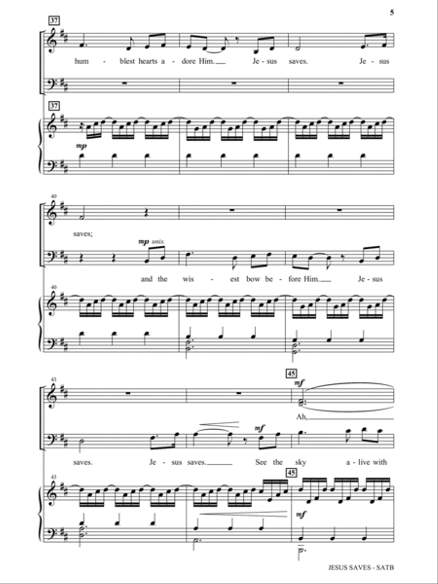Jesus Saves 4-Part scores gallery preview page 4
