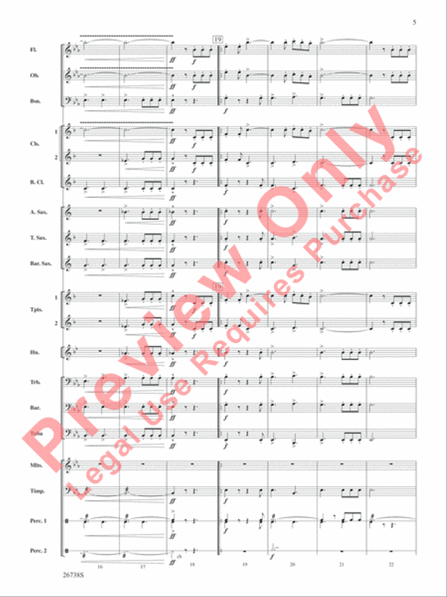 Superheroes R Us Concert Band scores gallery preview page 6