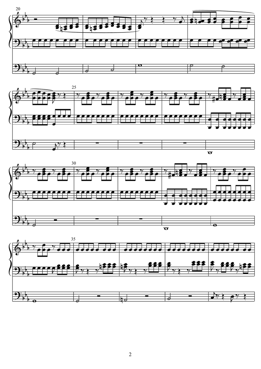 WERNAIN Toccata Contemporaine (Fantaisie n°5 - Fantasy no. 5) Organ Solo scores gallery preview page 2