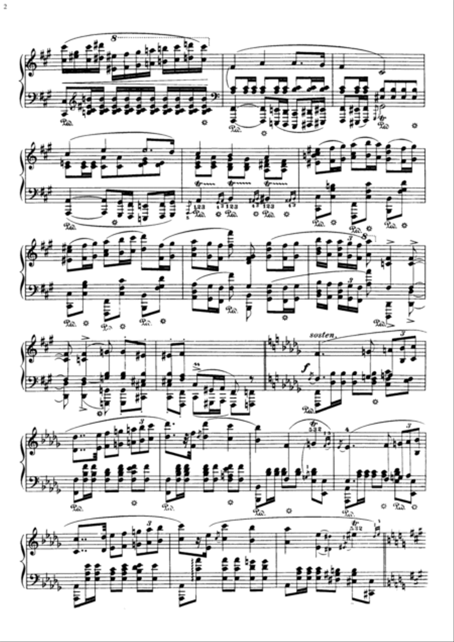 Chopin - Polonaise in F-sharp minor, Op 44 Piano Solo scores gallery preview page 2