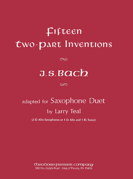 Johann Sebastian Bach: Fifteen Two-Part Inventions