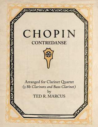 Book cover for Contredanse for Clarinet Quartet