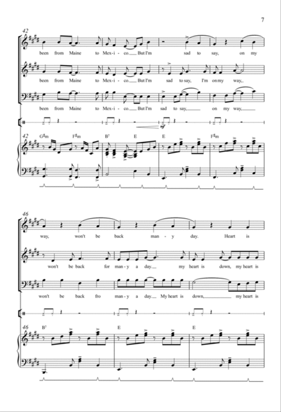Jamaica Farewell Jamaica Farewell 3-Part scores gallery preview page 5