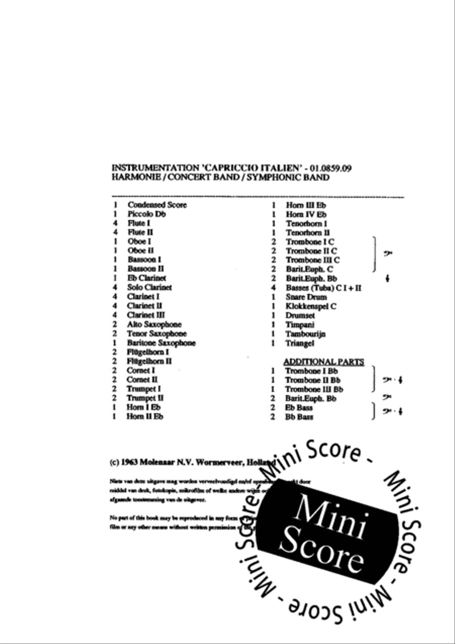 Capriccio Italien Capriccio Italien Concert Band scores gallery preview page 4