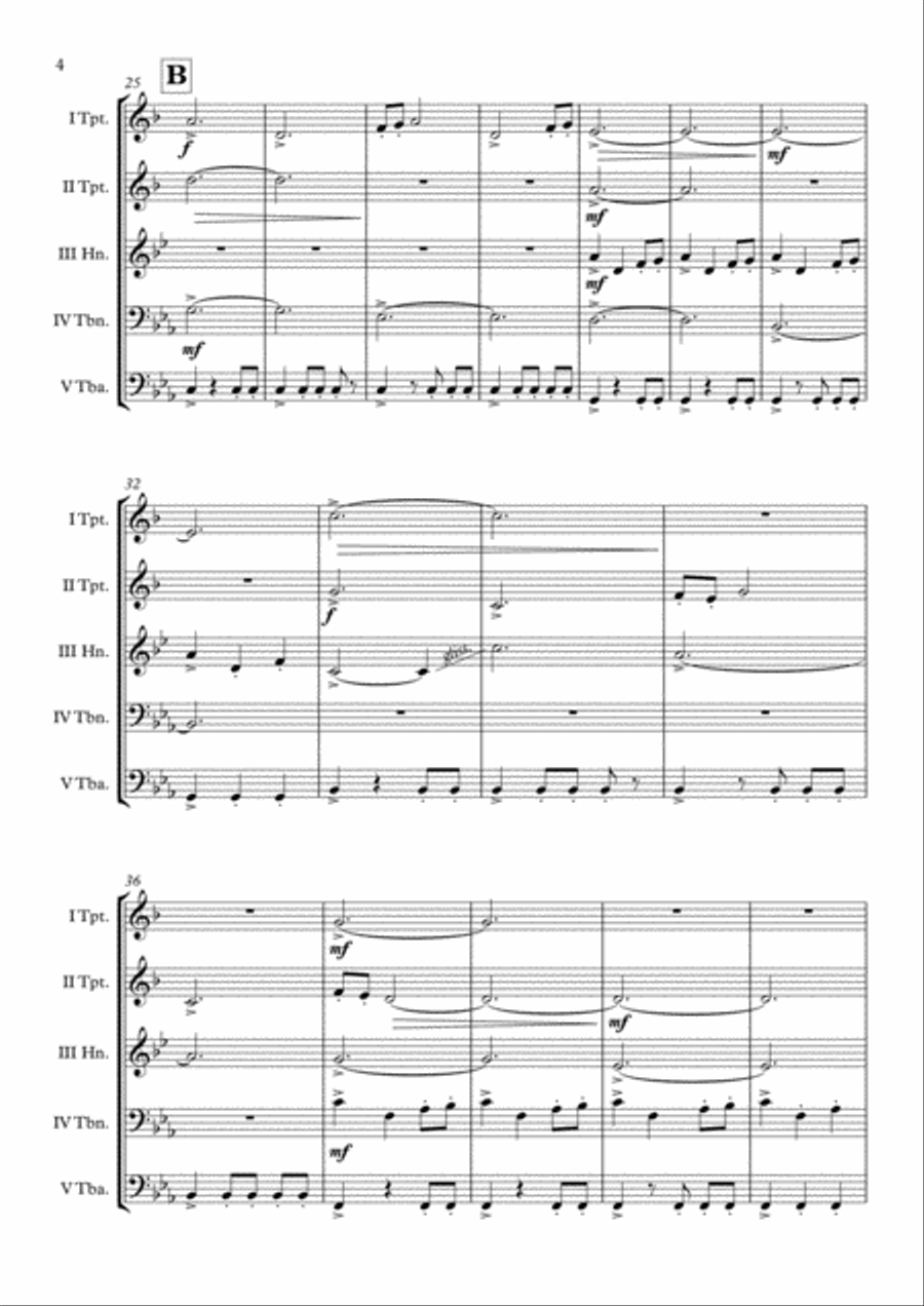 Game Of Thrones Game Of Thrones Brass Quintet scores gallery preview page 5