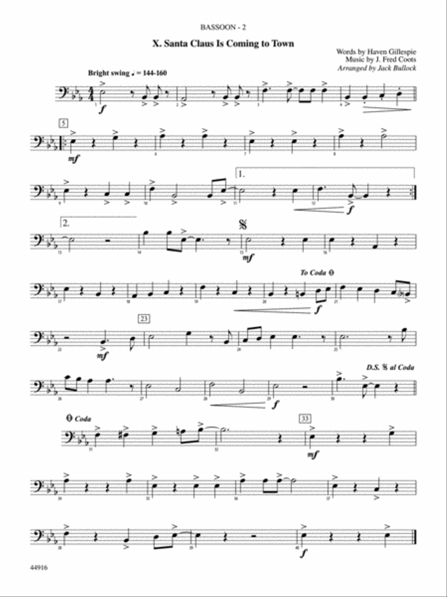 Happy Holidays---Vol. 3: Bassoon Concert Band scores gallery preview page 2