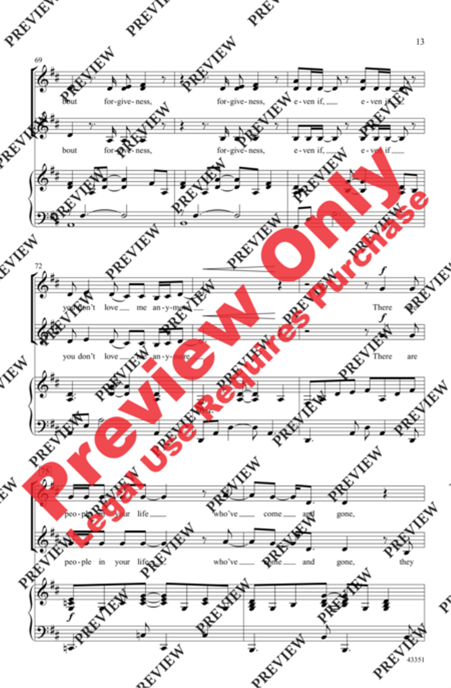 The Heart of the Matter Women's Choir scores gallery preview page 12