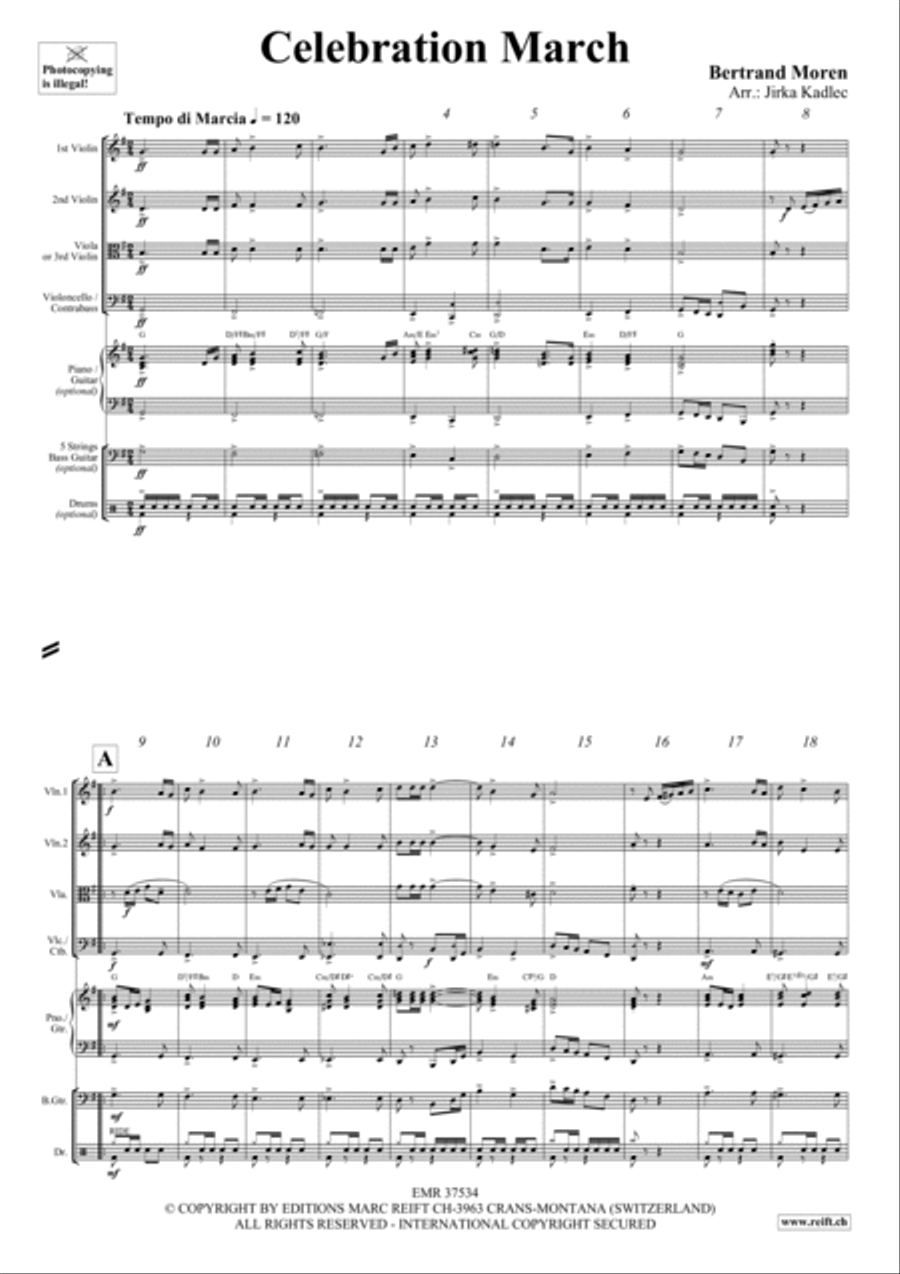 Celebration March Cello scores gallery preview page 2