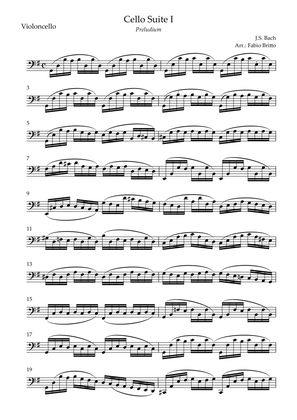 Preludium (from Cello Suite no.1 - J. S. Bach) for Cello Solo