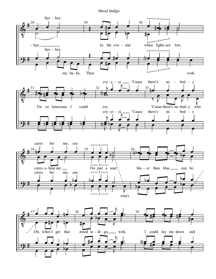 Mood Indigo Mood Indigo TTBB scores gallery preview page 3