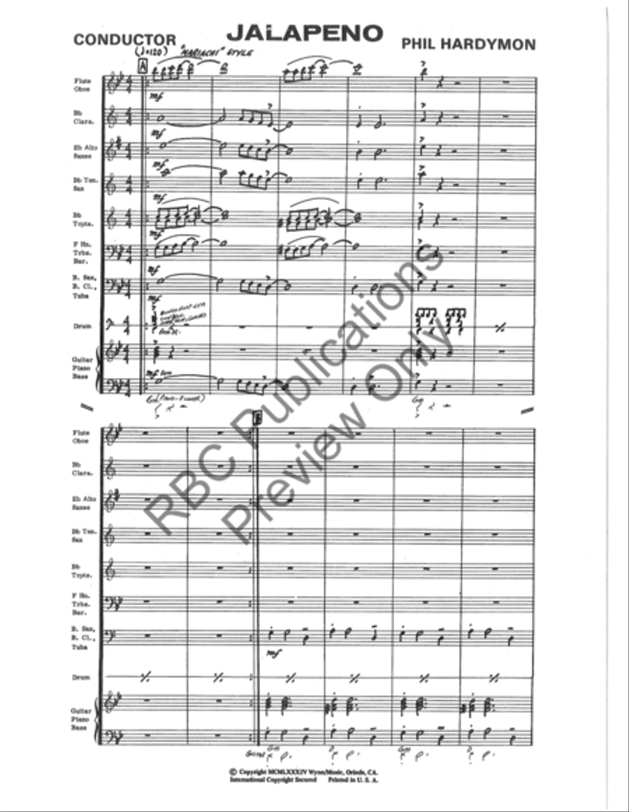 Jalapeno Jazz Ensemble scores gallery preview page 3