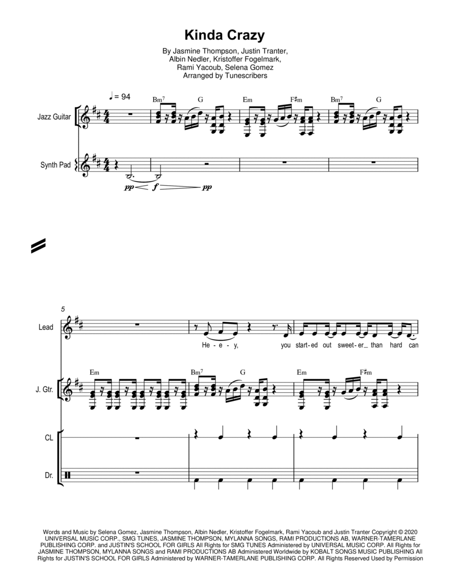 Kinda Crazy Kinda Crazy Small Ensemble scores gallery preview page 1