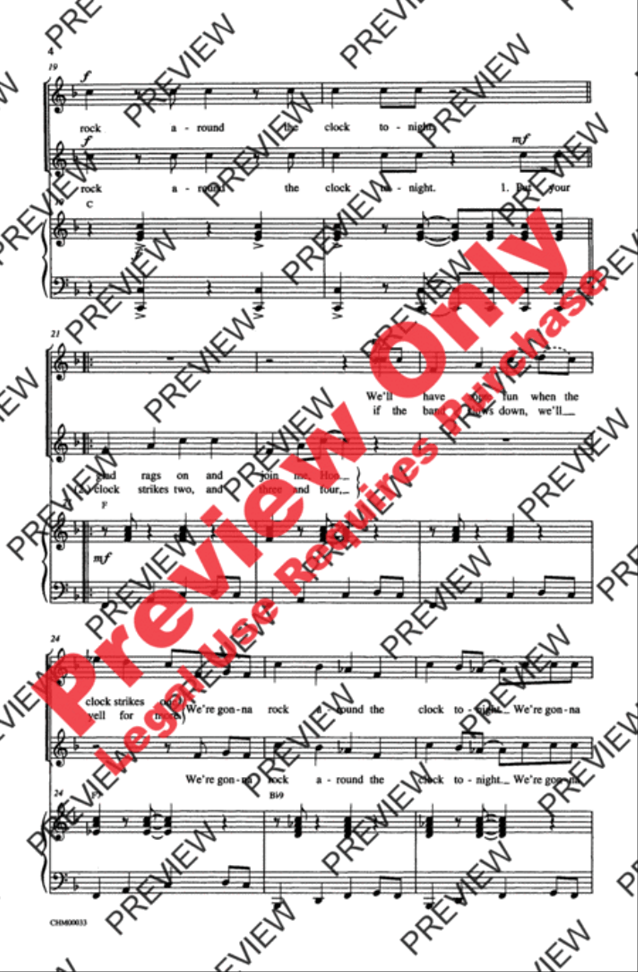 Rock Around the Clock 2-Part scores gallery preview page 4