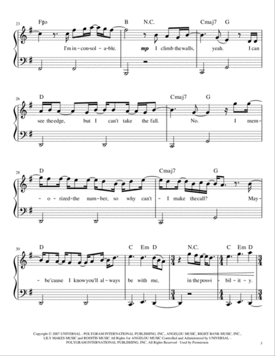 Inconsolable Voice scores gallery preview page 3