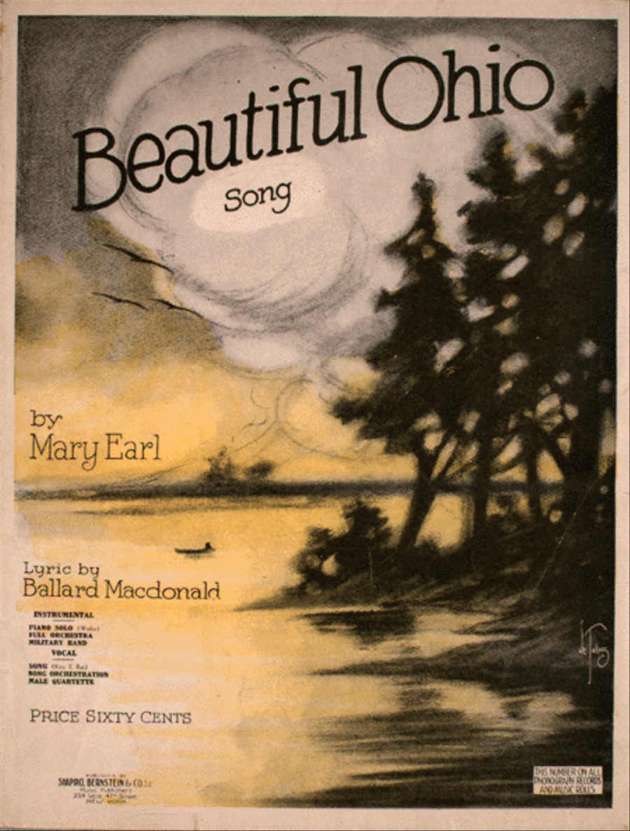 Beautiful Ohio. Song Voice scores gallery preview page 1