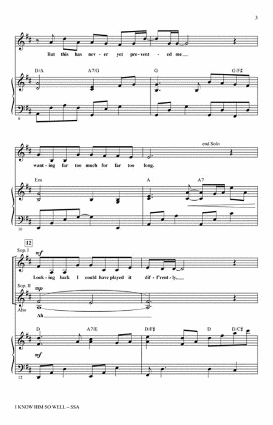 I Know Him So Well I Know Him So Well SSA scores gallery preview page 3