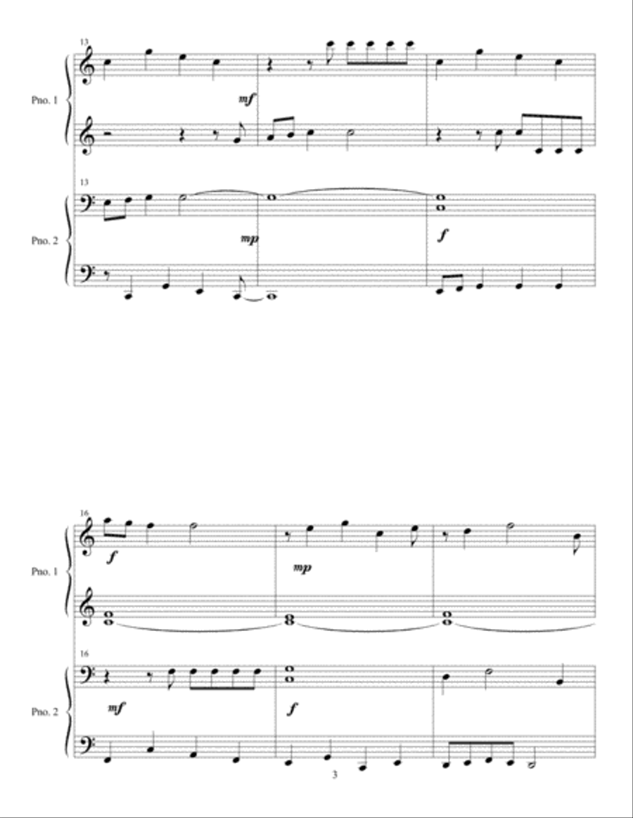 Santa Claus Is Comin' To Town Piano scores gallery preview page 3