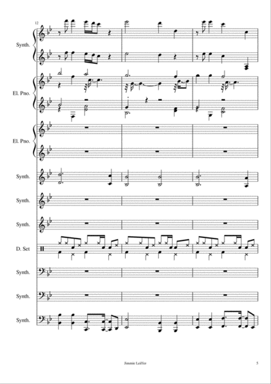 Joyous Synthesizer Small Ensemble scores gallery preview page 5