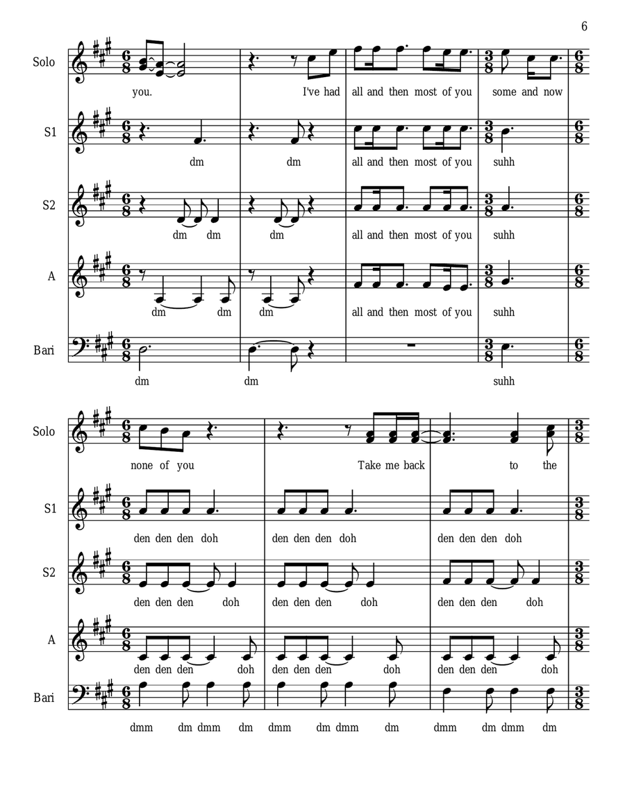 The Night We Met The Night We Met 3-Part scores gallery preview page 6