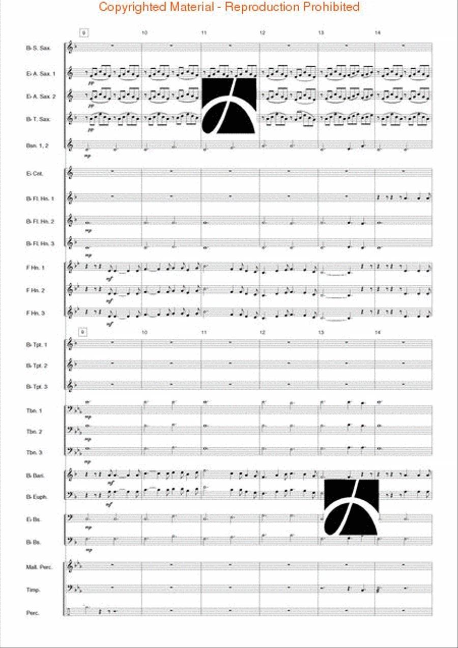 O Holy Night Concert Band scores gallery preview page 3