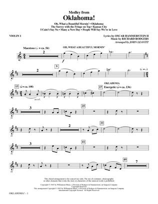 Oklahoma! (Medley) (arr. John Leavitt) - Violin 1