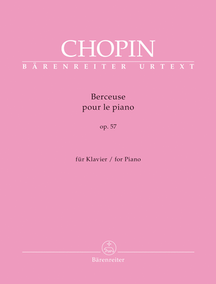 Book cover for Berceuse for Piano, op. 57