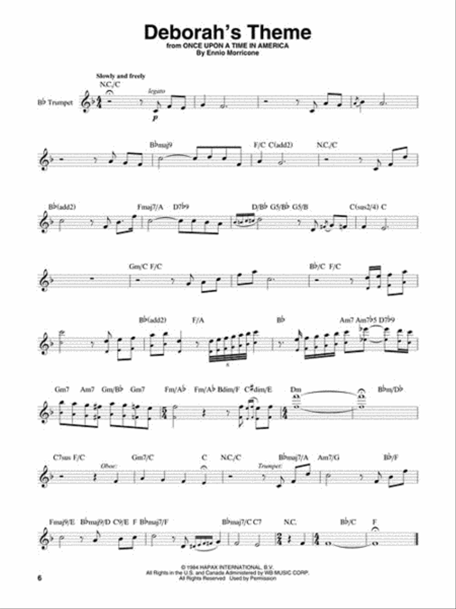 Great Themes Trumpet Solo scores gallery preview page 3