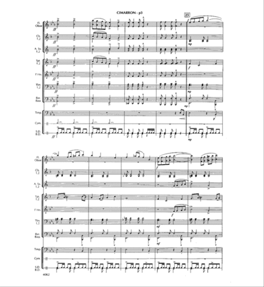Cimarron Trail Cimarron Trail Concert Band scores gallery preview page 4
