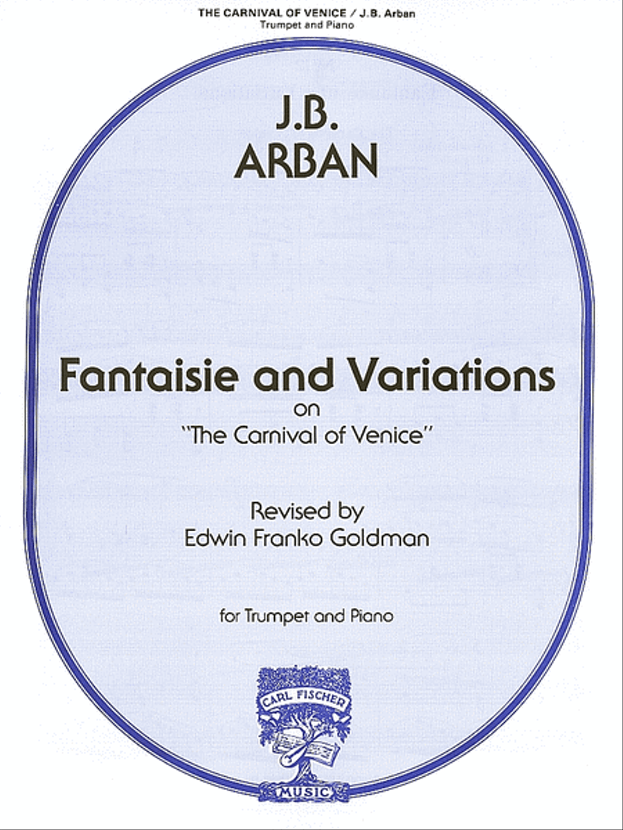 Fantaisie and Variations on 'The Carnival of Venice' Trumpet Solo scores gallery preview page 1