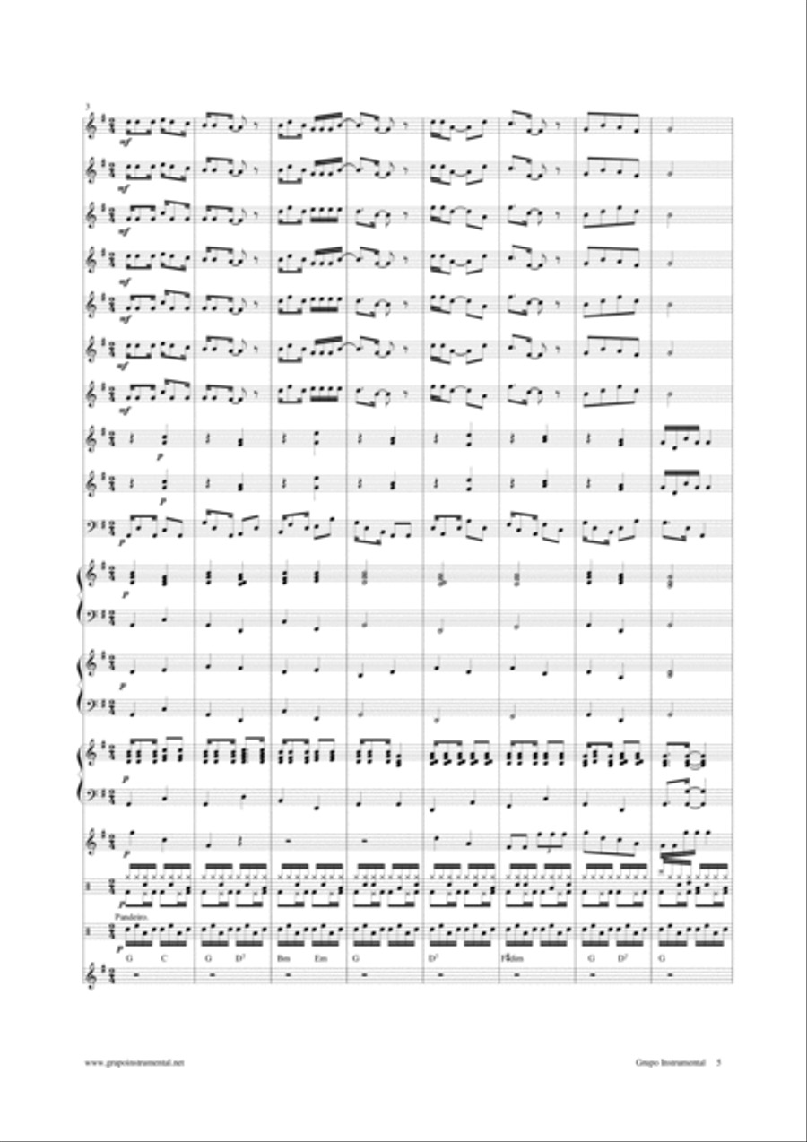 Na Favela Na Favela Jazz Ensemble scores gallery preview page 5