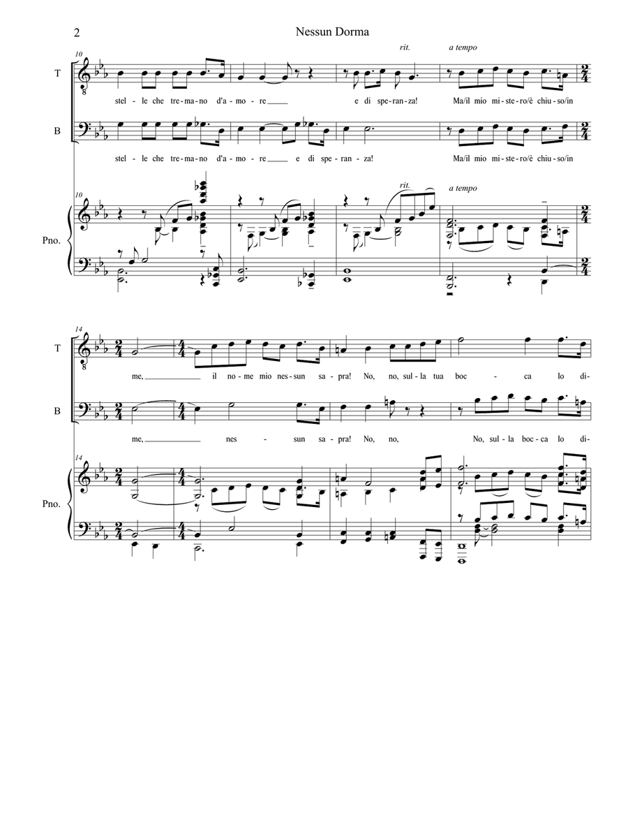 Nessun Dorma TB scores gallery preview page 2