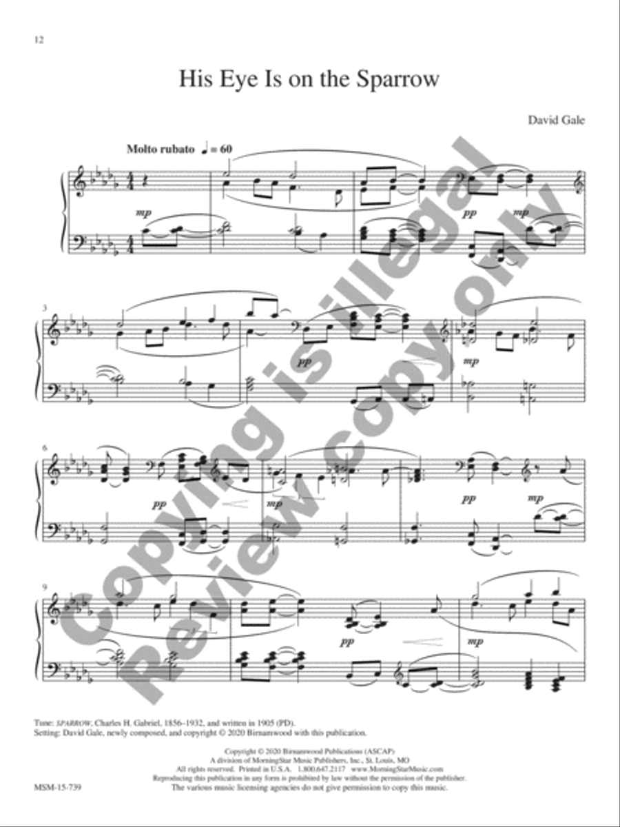Morning Has Broken Piano Solo scores gallery preview page 5