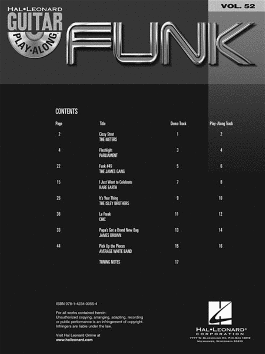 Funk Electric Guitar scores gallery preview page 3