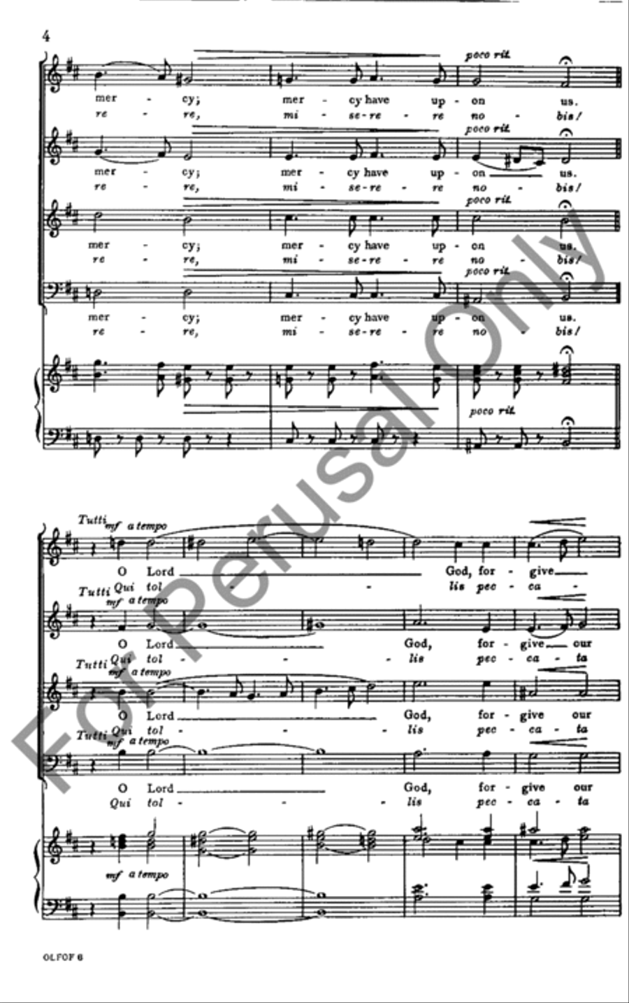 O Lord, Forgive Our Frailty! 4-Part scores gallery preview page 4