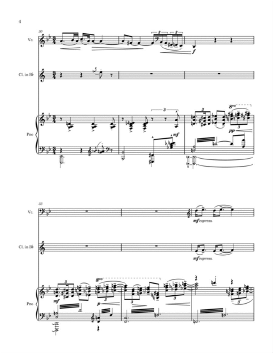 Schelomo Clarinet scores gallery preview page 4