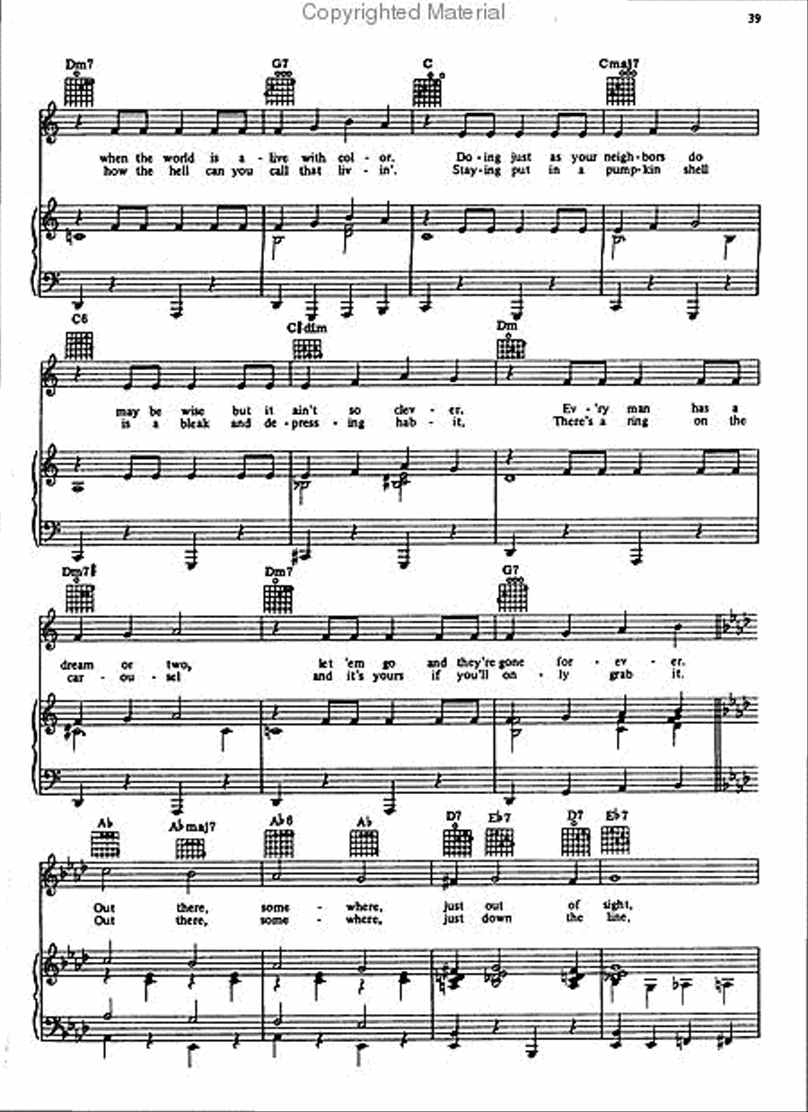 Barnum Piano, Vocal scores gallery preview page 5