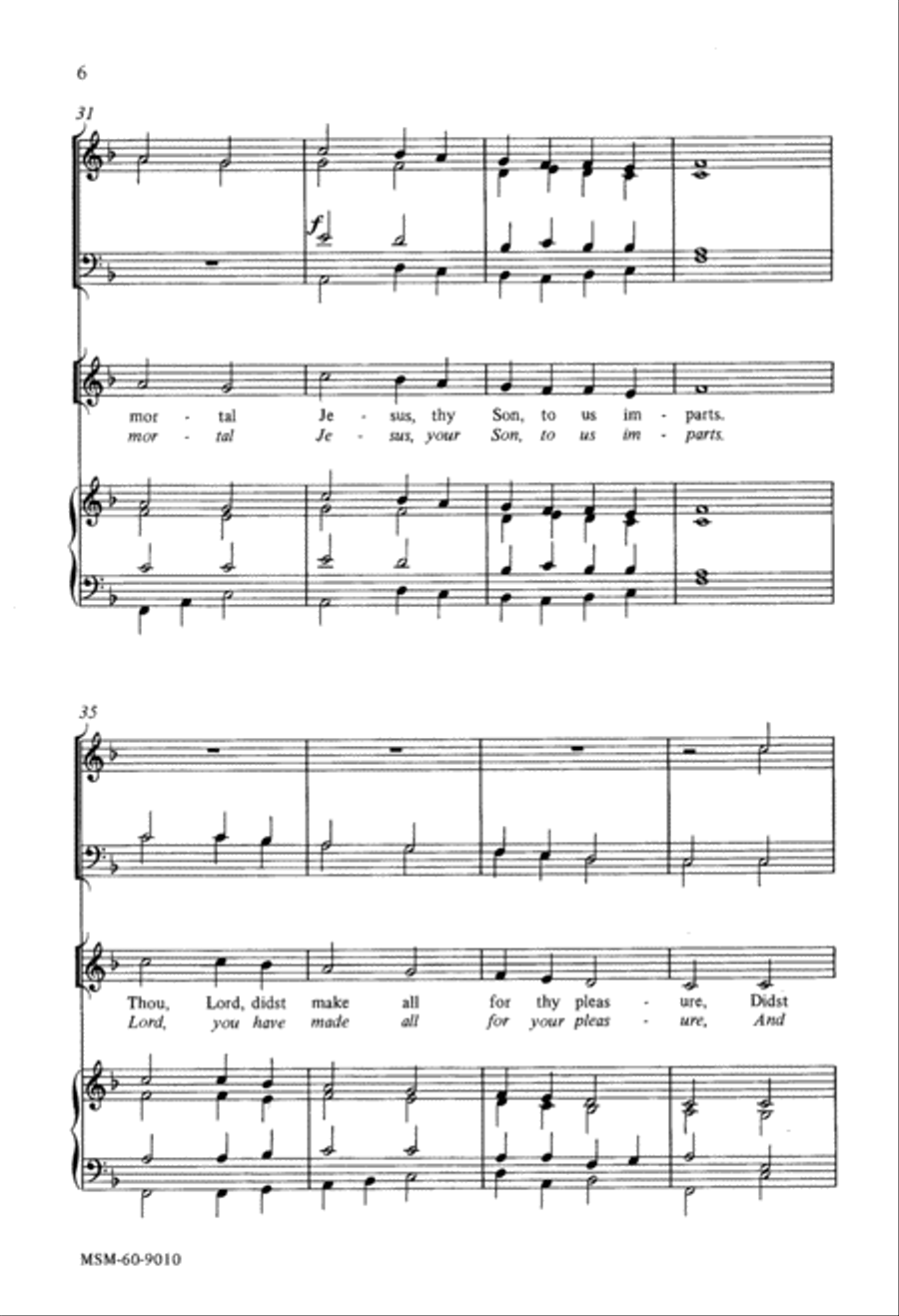 Father, We Thank Thee, Who Has Planted 4-Part scores gallery preview page 5
