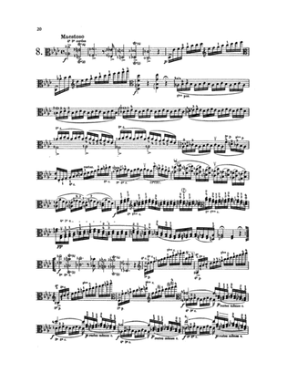 Paganini: Twenty-four Caprices, Op. 1 No. 8 (Transcribed for Viola Solo)